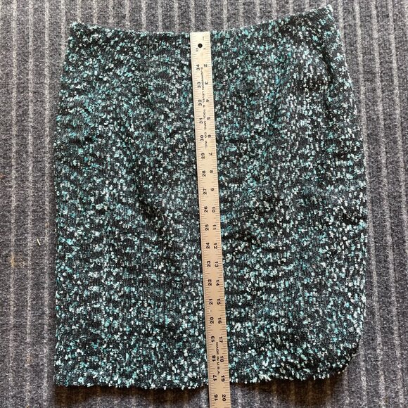 Sevier Skirts Custom One of a Kind Pencil Skirt Size 6 (approx) Blue Tweed - Picture 5 of 6